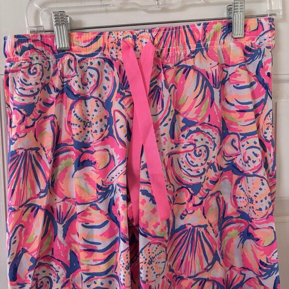 Lilly Pulitzer Pajama Pants Womens Knit Floral S Tropical Print Colorful Preppy - Picture 4 of 11